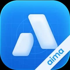 Логотип мобільного додатку Aima для створення інтернет-магазину